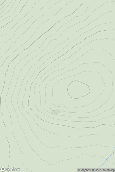Thumbnail image for Mynydd Dinas [South-West Wales] showing contour plot for surrounding peak